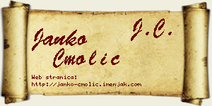 Janko Cmolić vizit kartica
